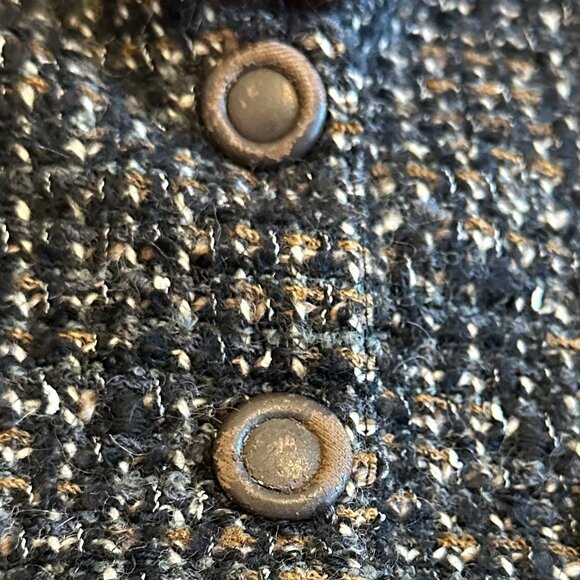 Thierry Mugler Rare FW 1998 Two Piece Suit Blazer Skirt Archival Fur Trim Sz 38 - Picture 3 of 15